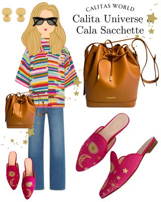 Calita Shoes MULES LINEN FUCHSIA 11CO CO5 CALITAS UNIVERSE Los más vendidos