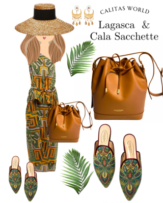 Calita Shoes ​MULES JACQUARD LAGASCA WITH BURGUNY RIM R48 Solo hoy