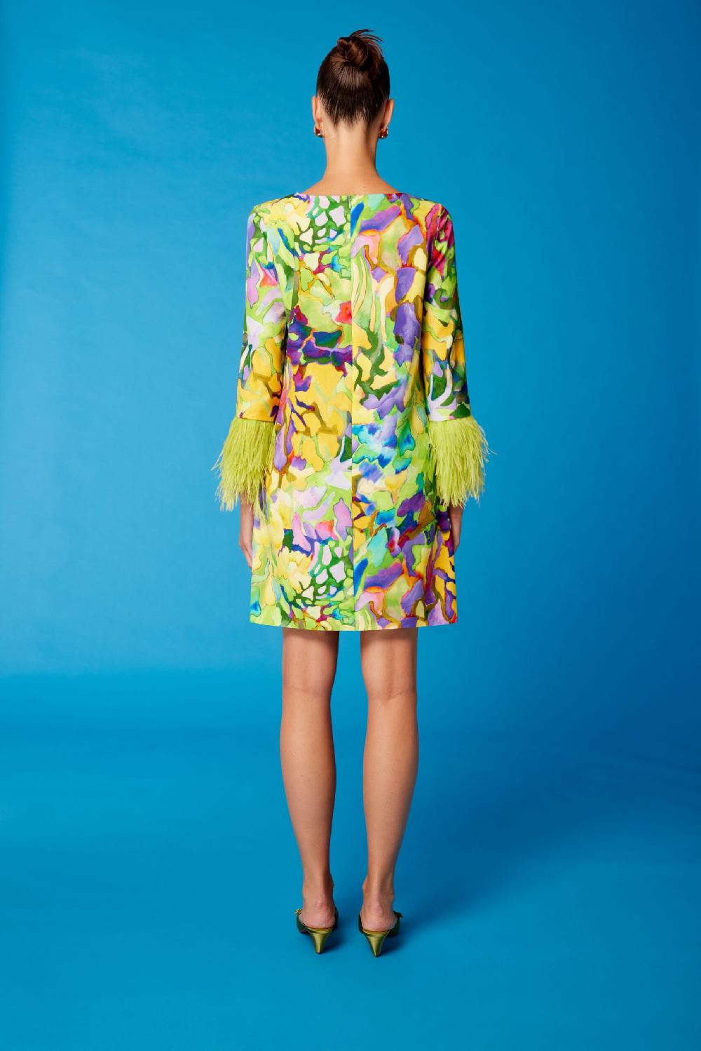 Carla ruiz Ref. 51665 Vestido recto plumas Superdescuento