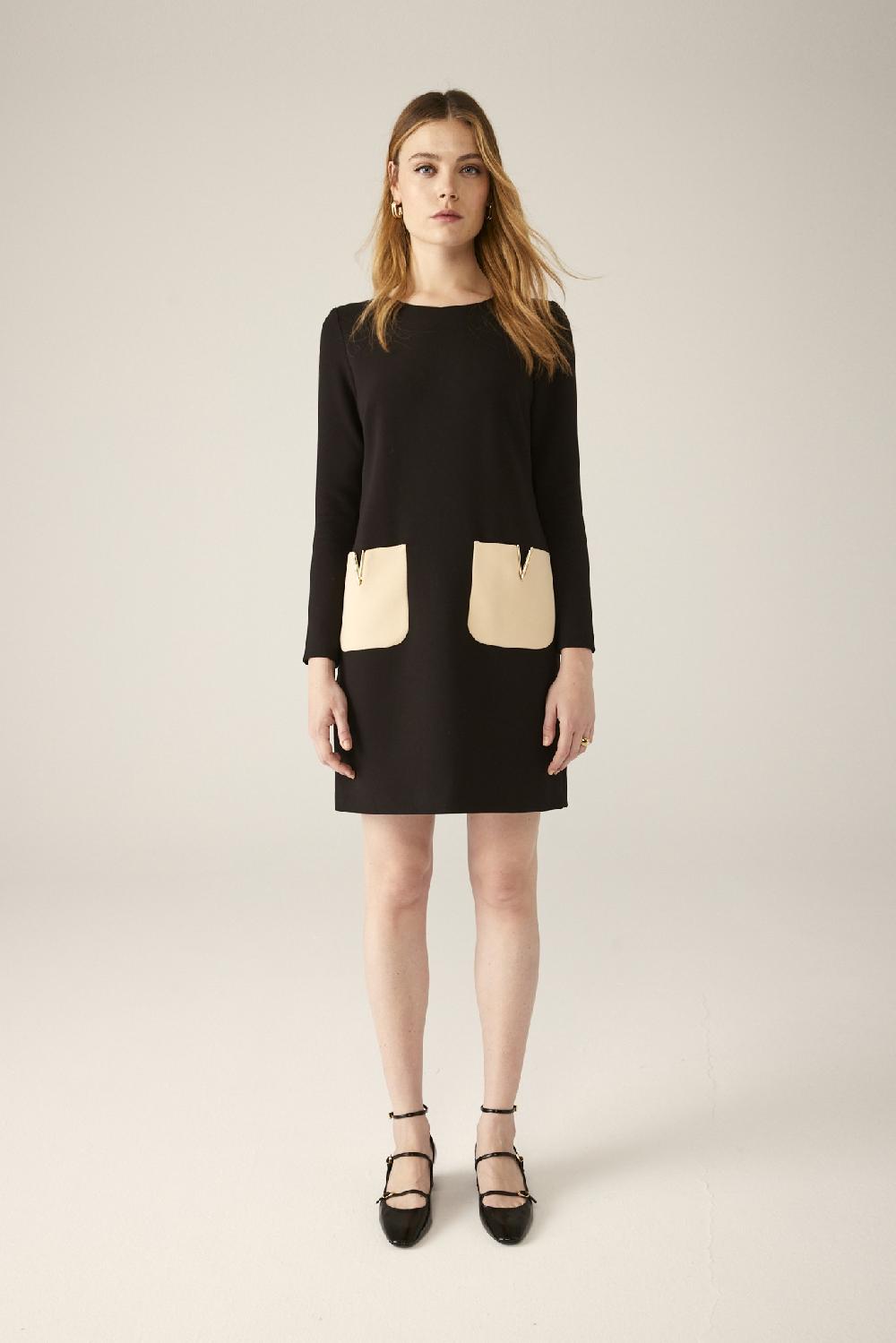 Carla ruiz Ref. 51085 Vestido bicolor Libre de impuestos