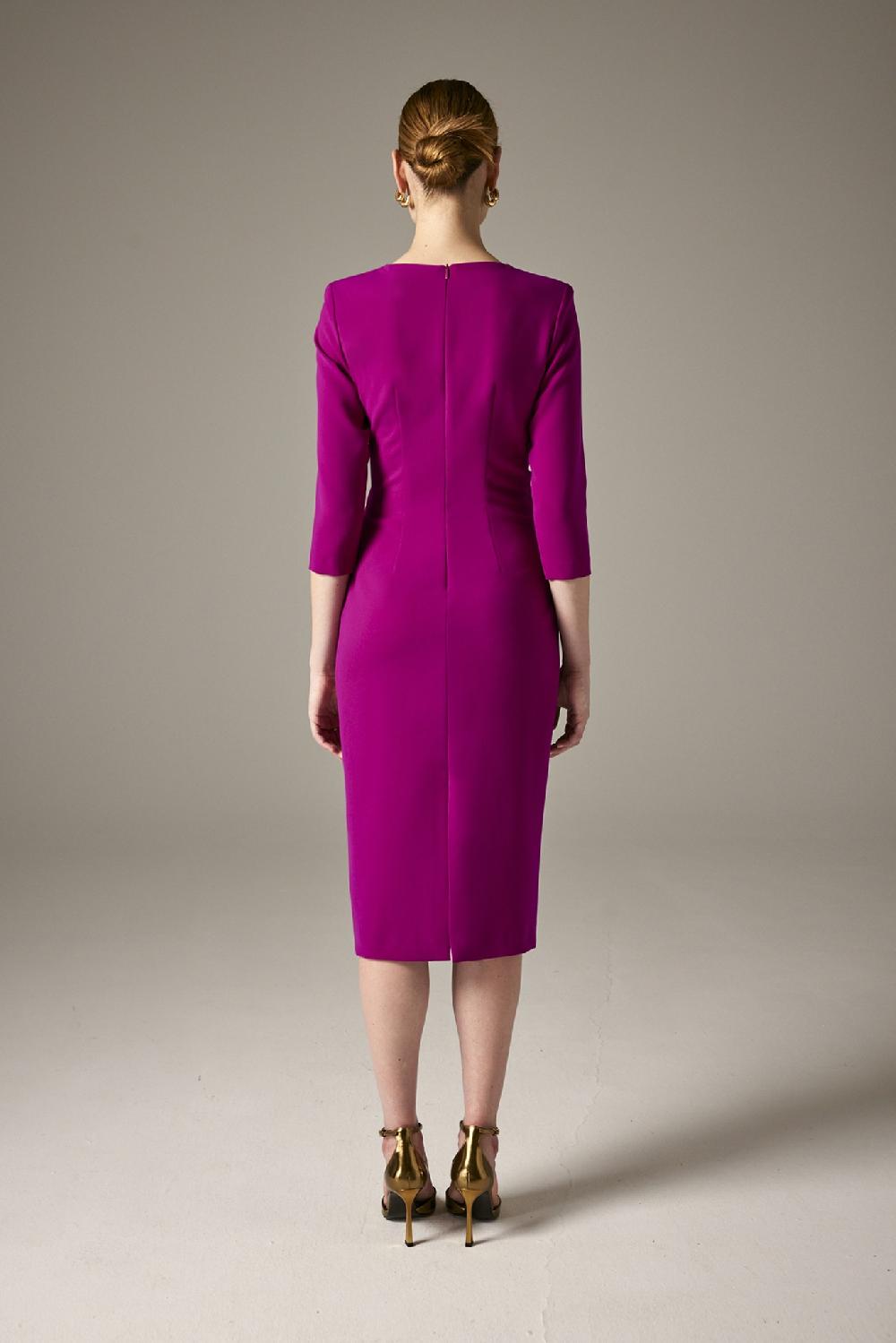 Carla ruiz Ref. 51005 Vestido midi cruzado Descuento por venta flash