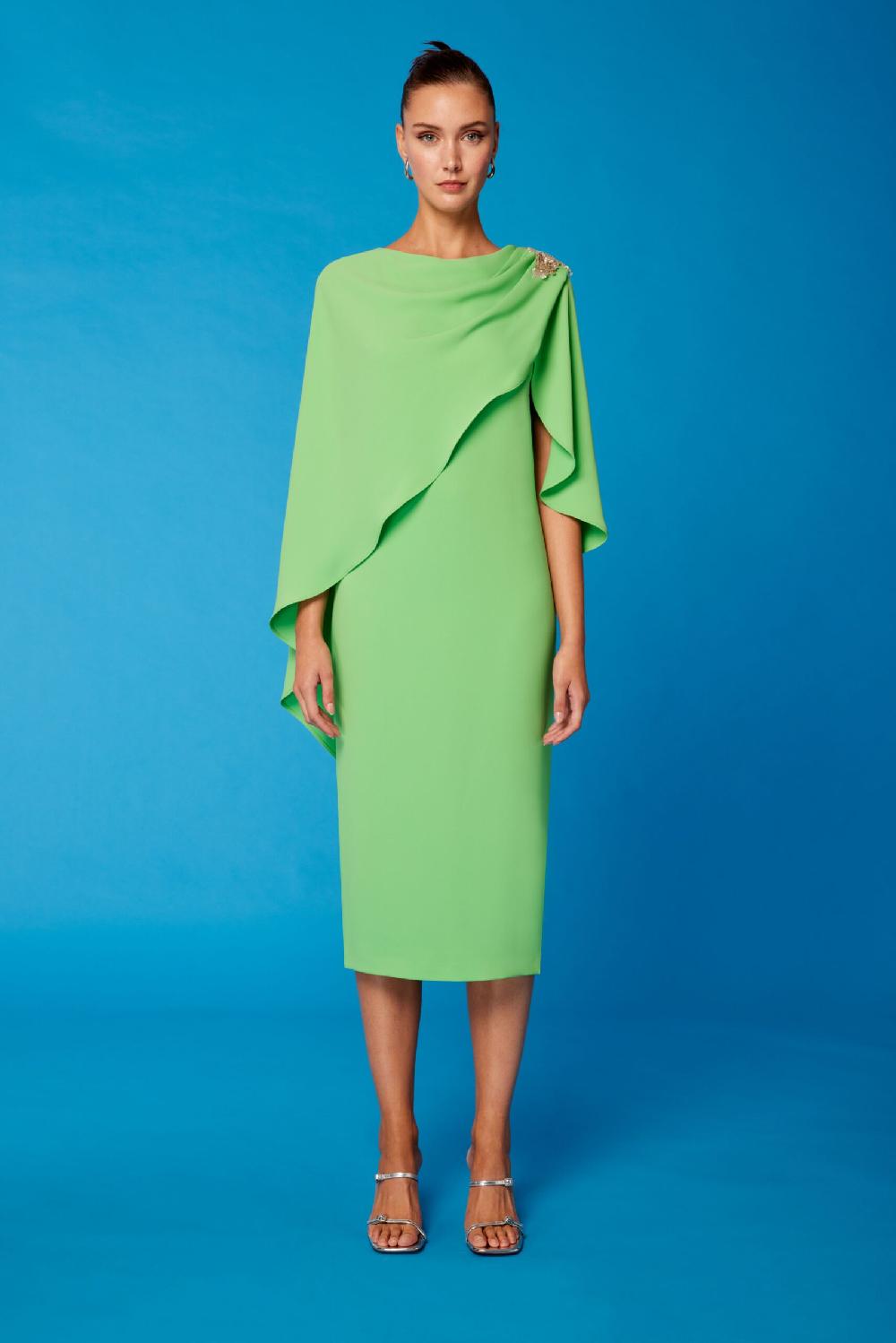 Carla ruiz Ref. 51608 Vestido capa aplique midi Tienda