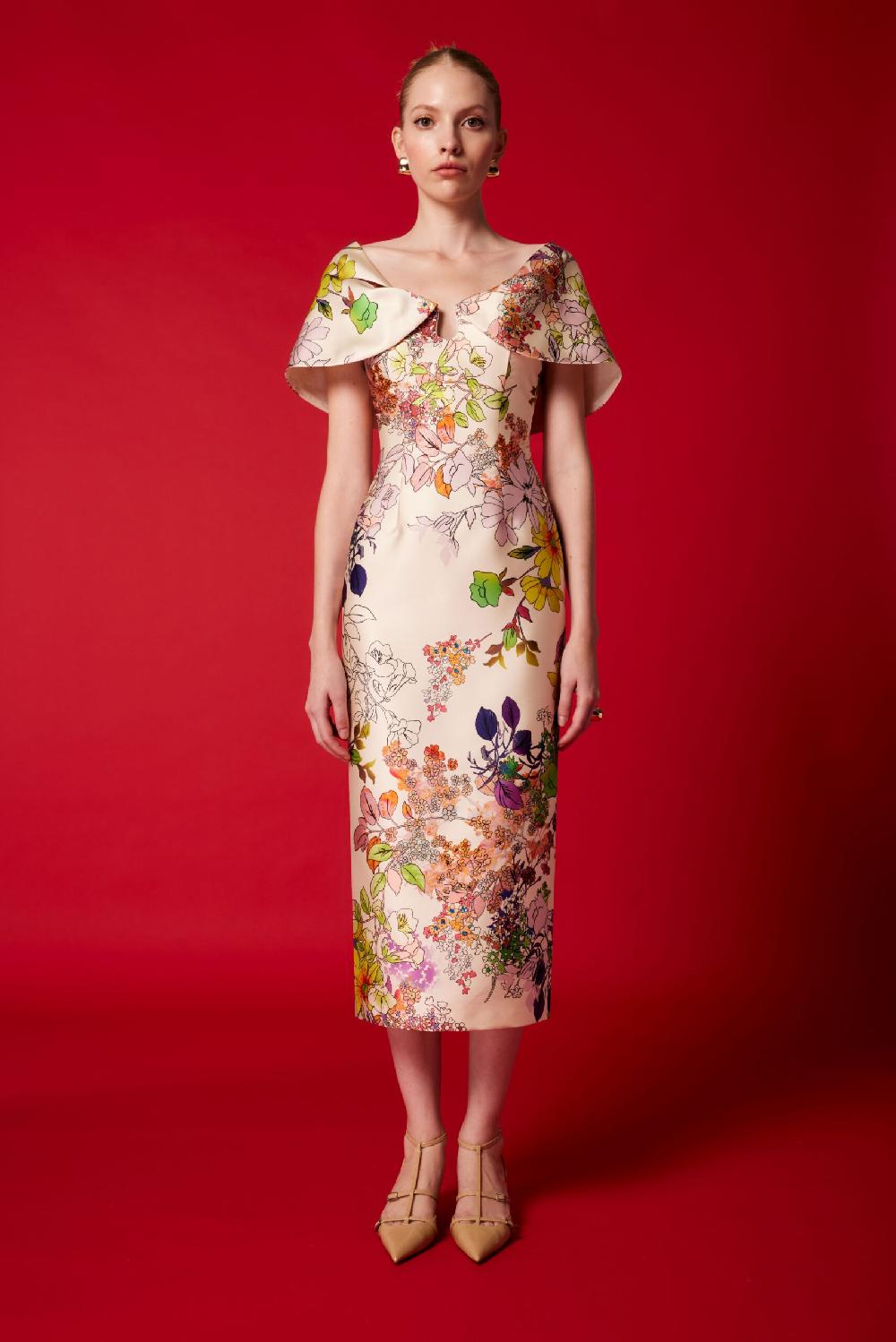 Carla ruiz Ref. 51600 Vestido midi cuellos Grandes descuentos