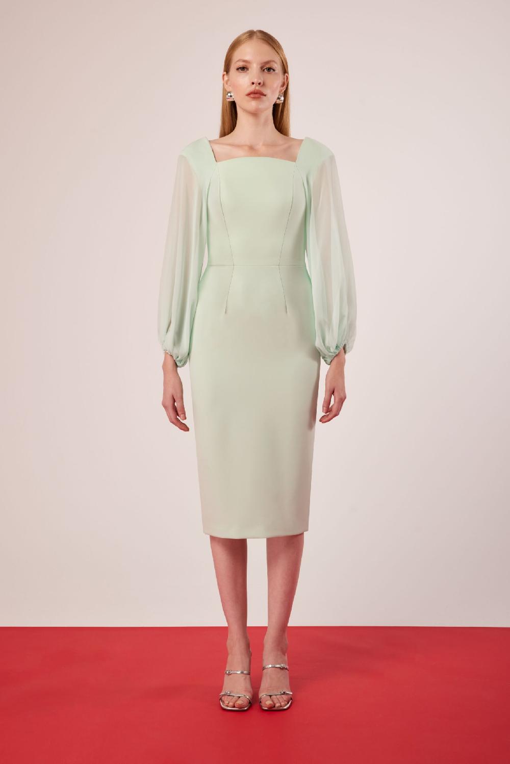 Carla ruiz Ref. 51515 Vestido combinado gasa Liquidación