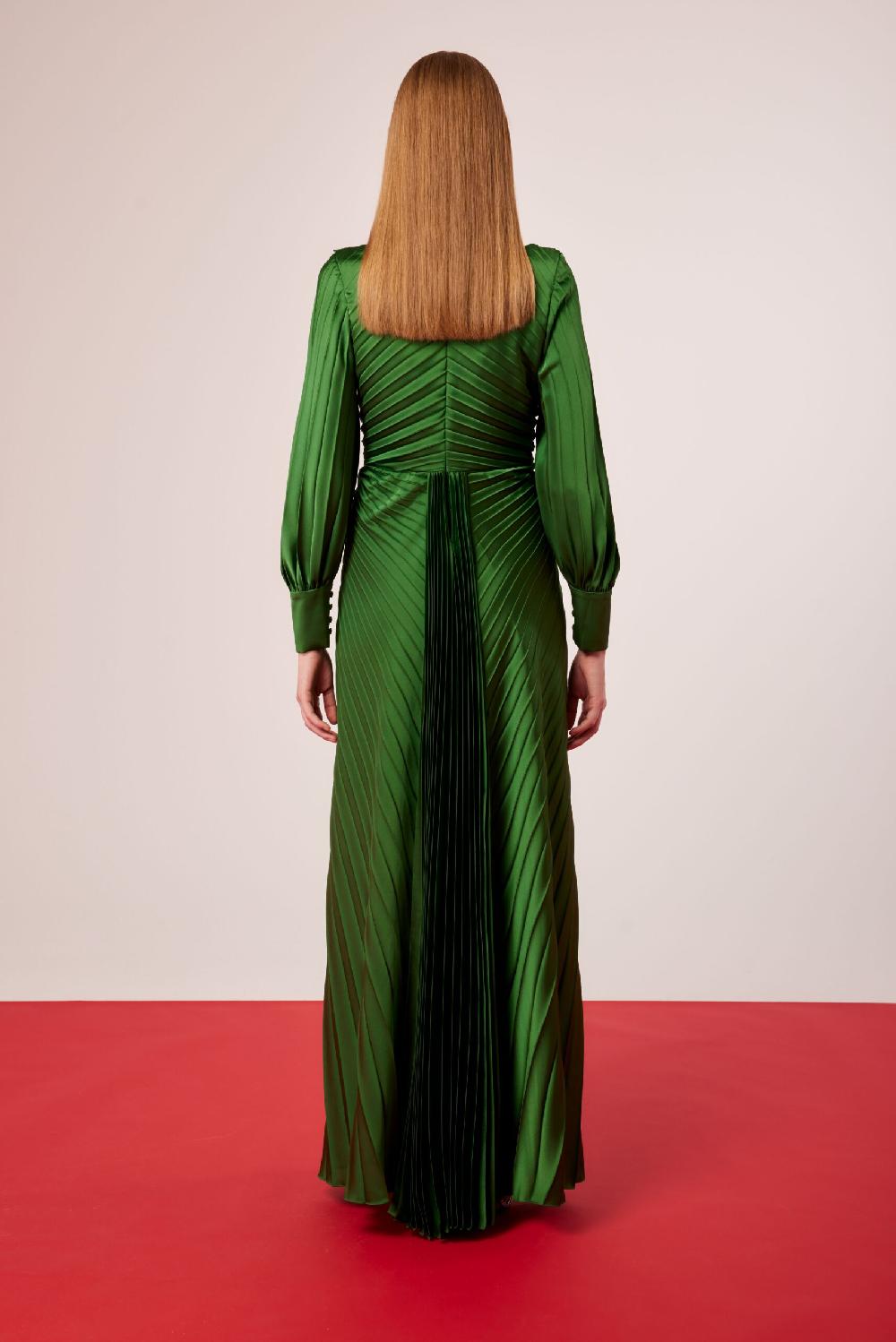 Carla ruiz Ref. 51584 Vestido madrina plisado Envío internacional gratuito
