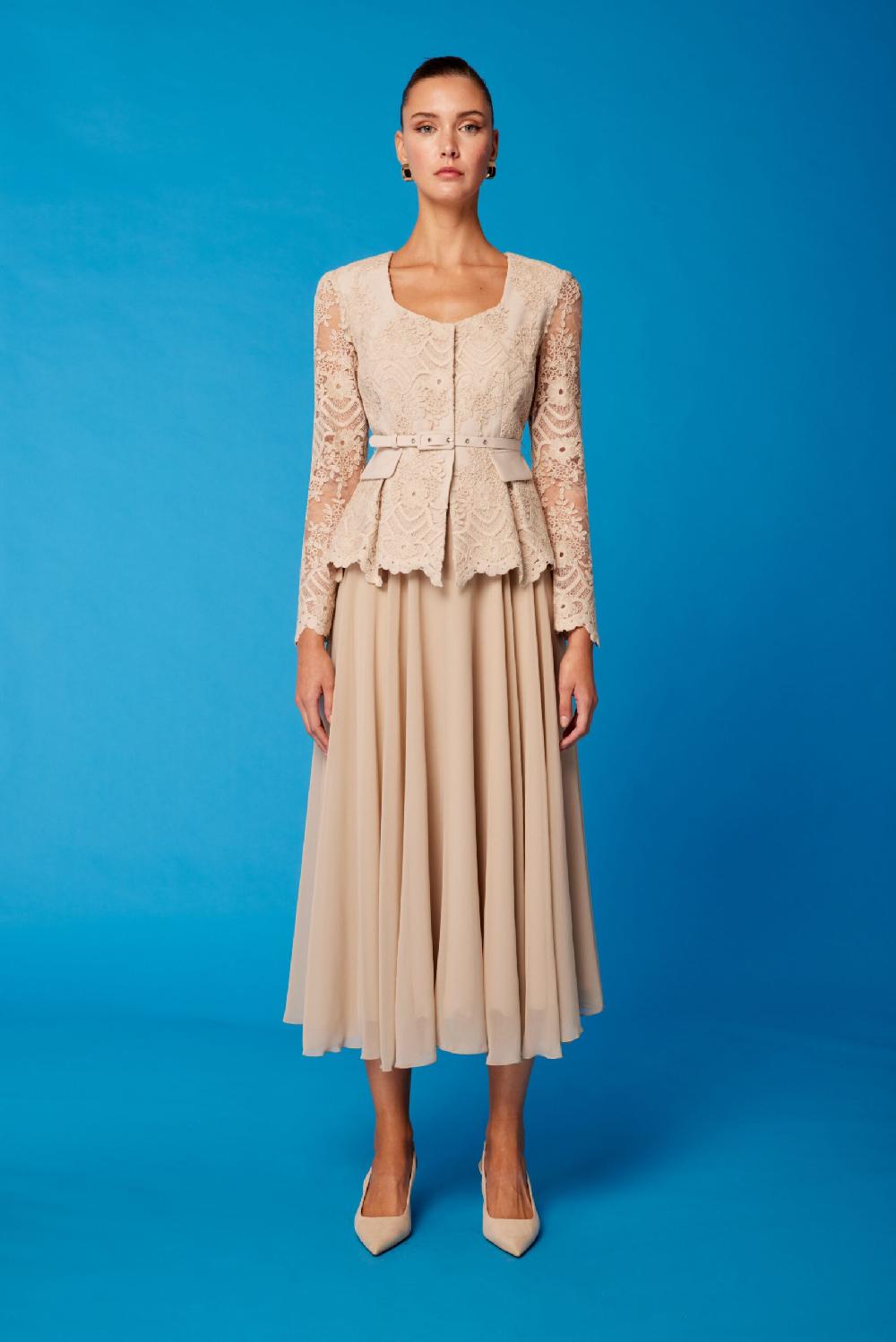 Carla ruiz Ref. 51578 Vestido falda de gasa Tienda de fábrica