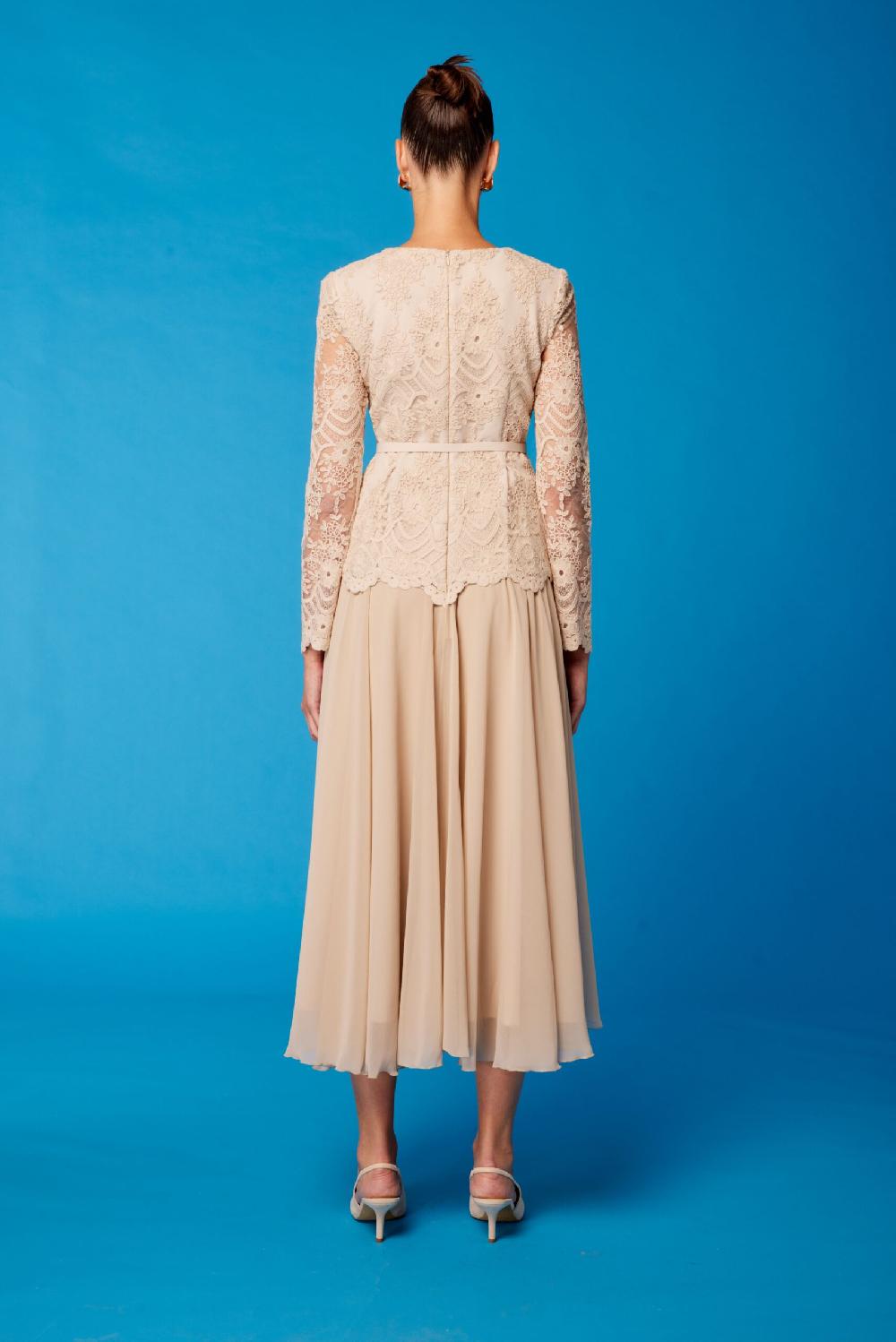 Carla ruiz Ref. 51578 Vestido falda de gasa Tienda de fábrica
