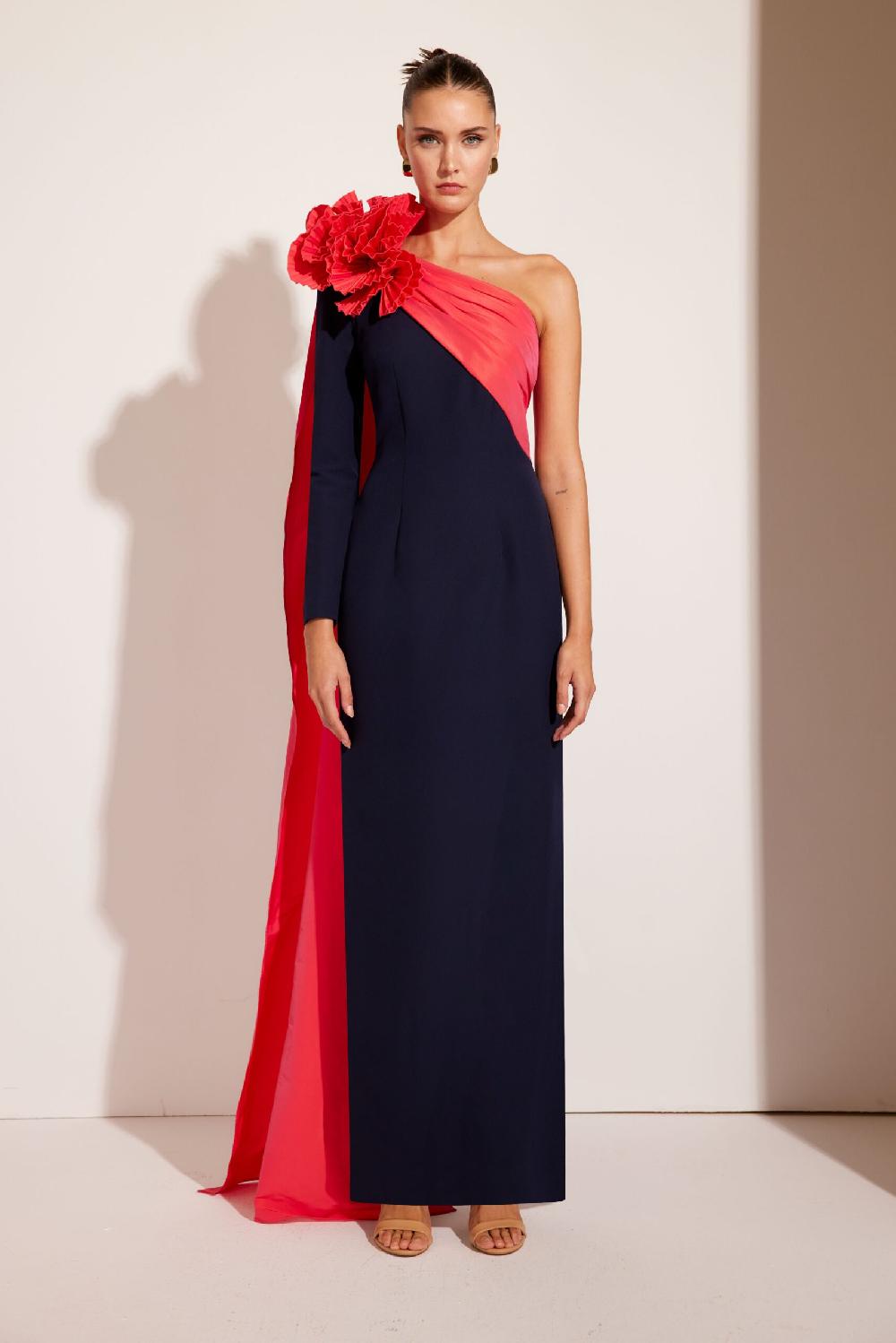 Carla ruiz Ref. 51551 Vestido largo combinado Limitado a 3 días