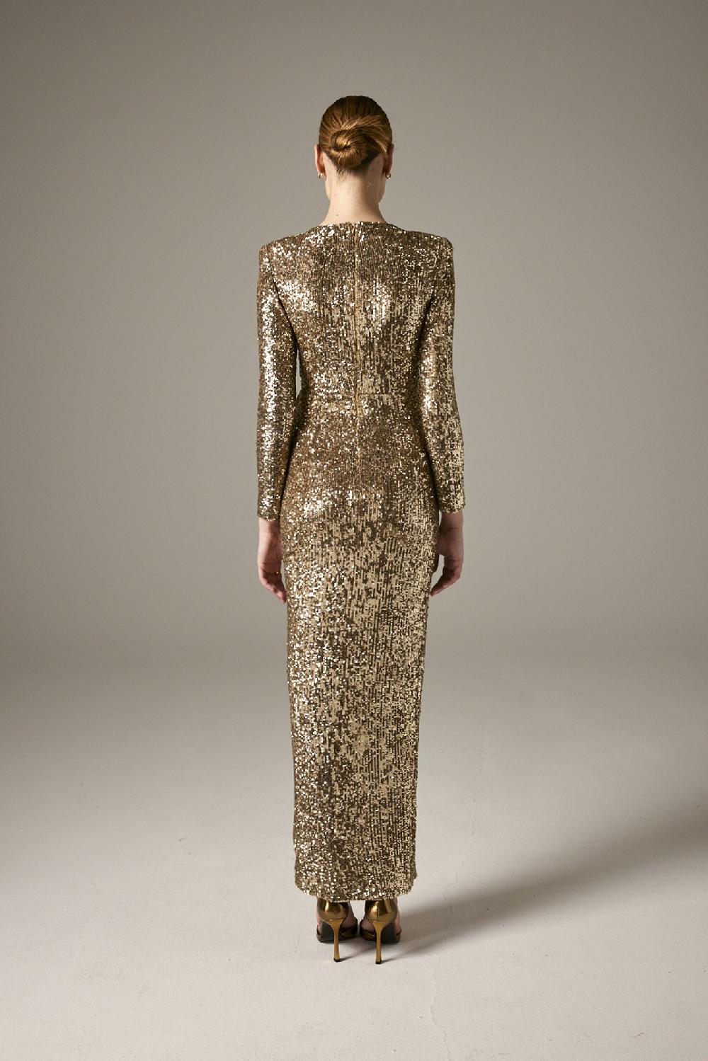 Carla ruiz Ref. 51051 Vestido largo pieza metal En oferta