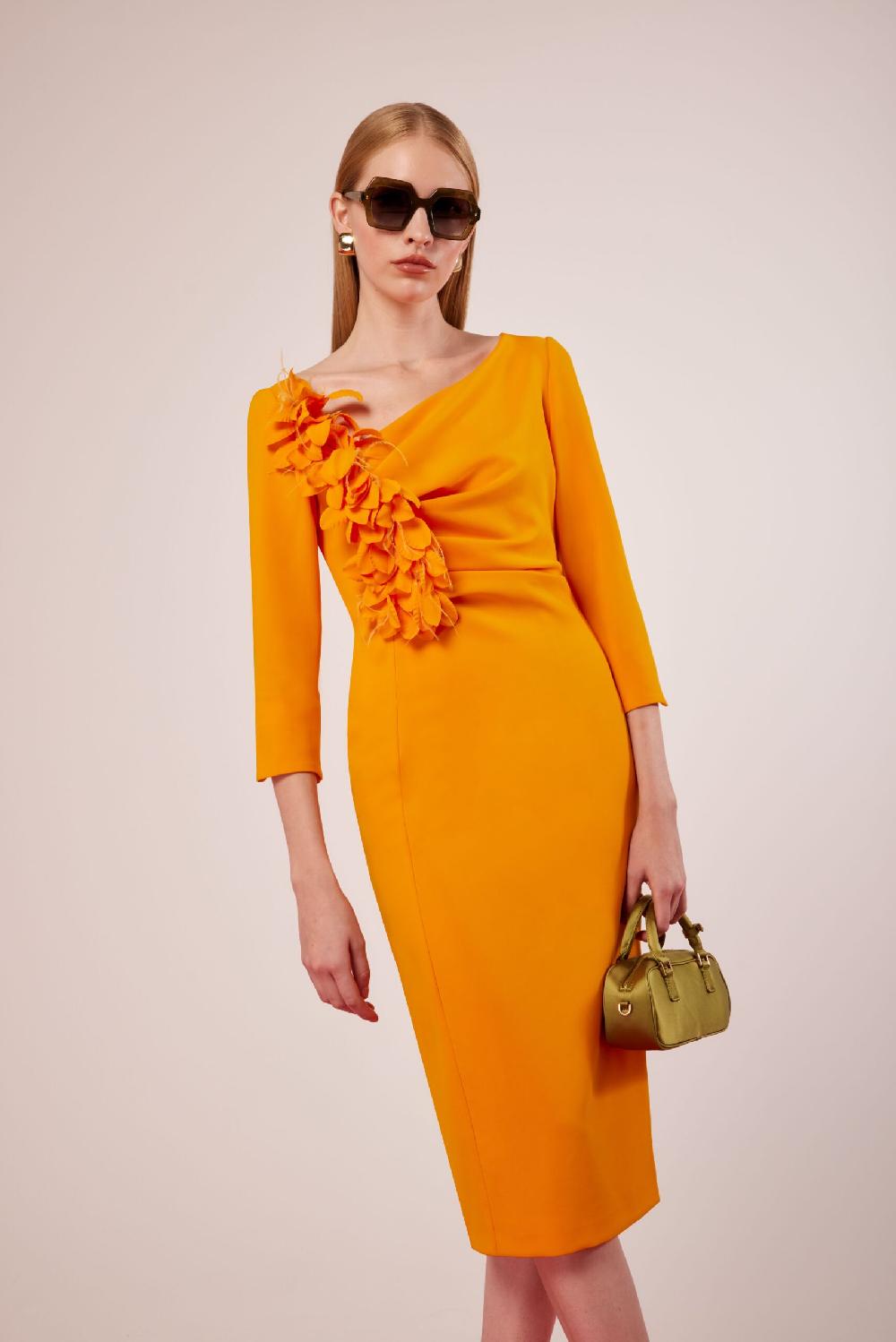 Carla ruiz Ref. 51510 Vestido pliegues flores