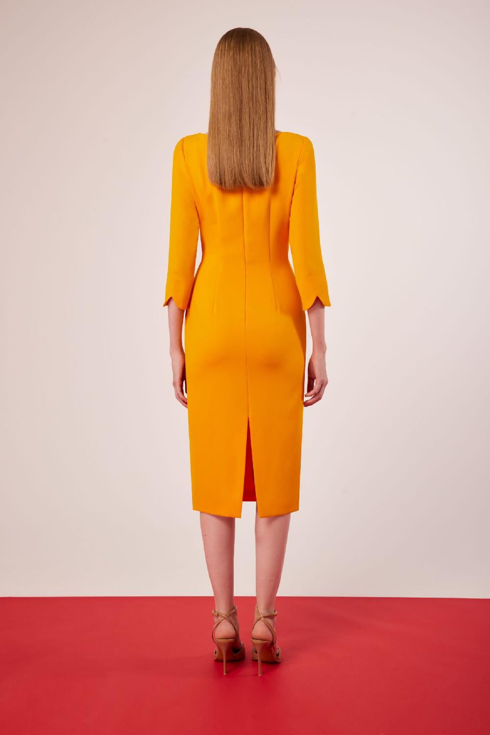 Carla ruiz Ref. 51510 Vestido pliegues flores Rebajas de fin de temporada