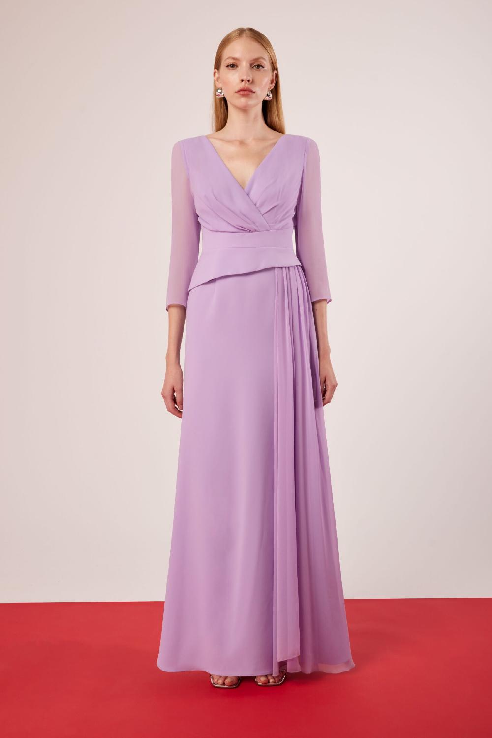 Carla ruiz Ref. 51506 Vestido madrina con gasa En línea