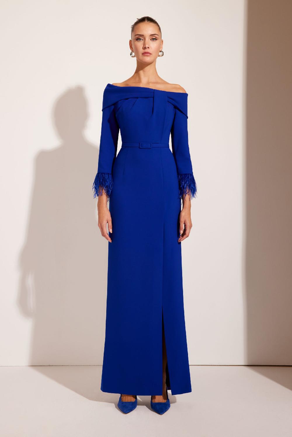 Carla ruiz Ref. 51505 Vestido madrina plumas Outlet
