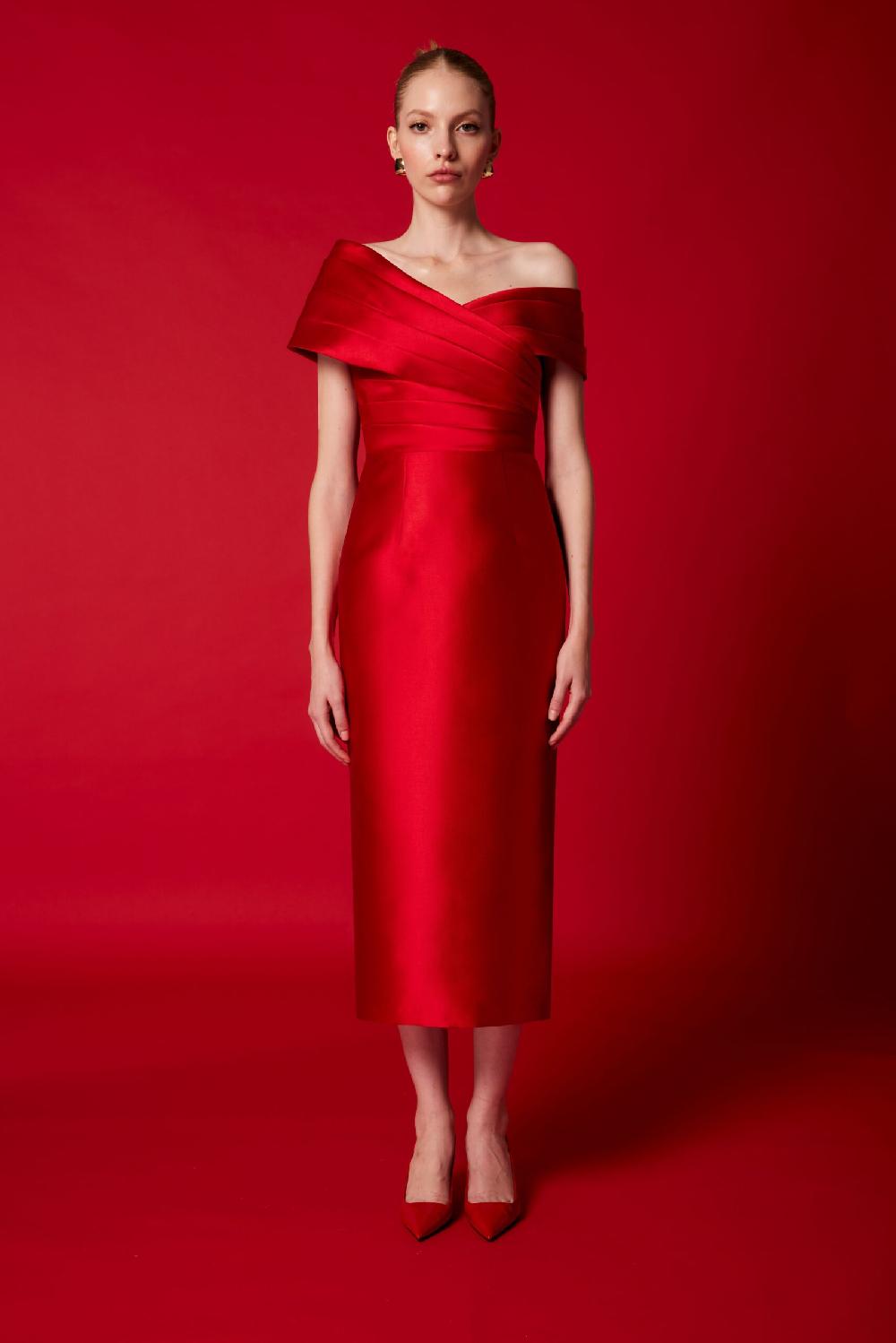 Carla ruiz Ref. 51530 Vestido midi cuello Rebajas baratas