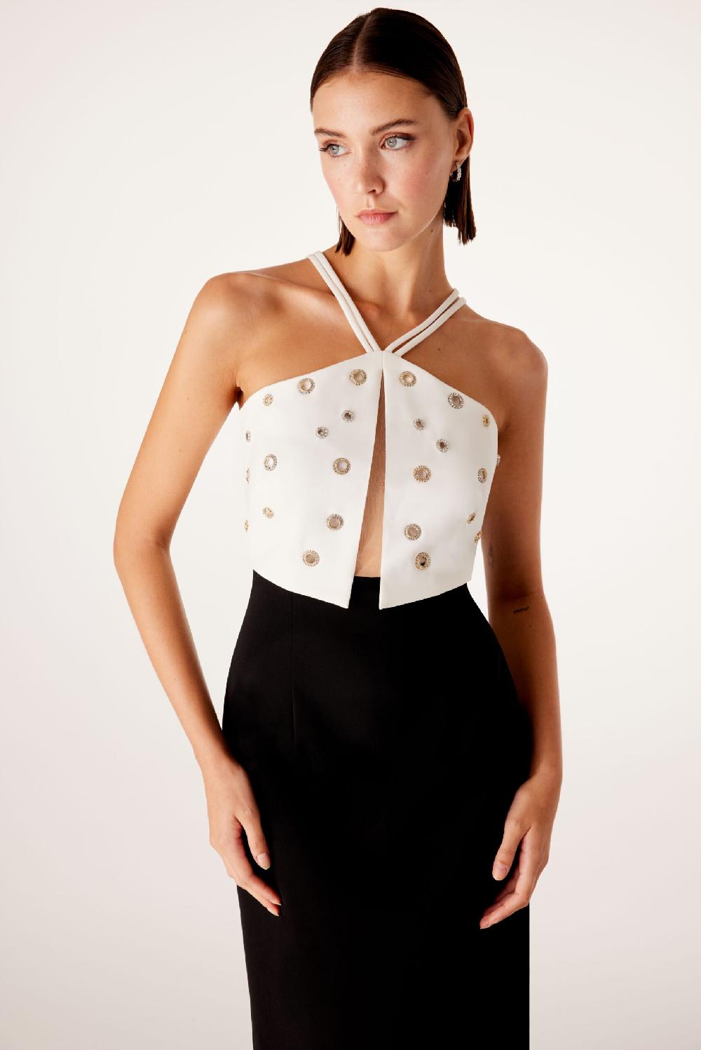 Carla ruiz Ref. 51521 Vestido bicolor Descuento