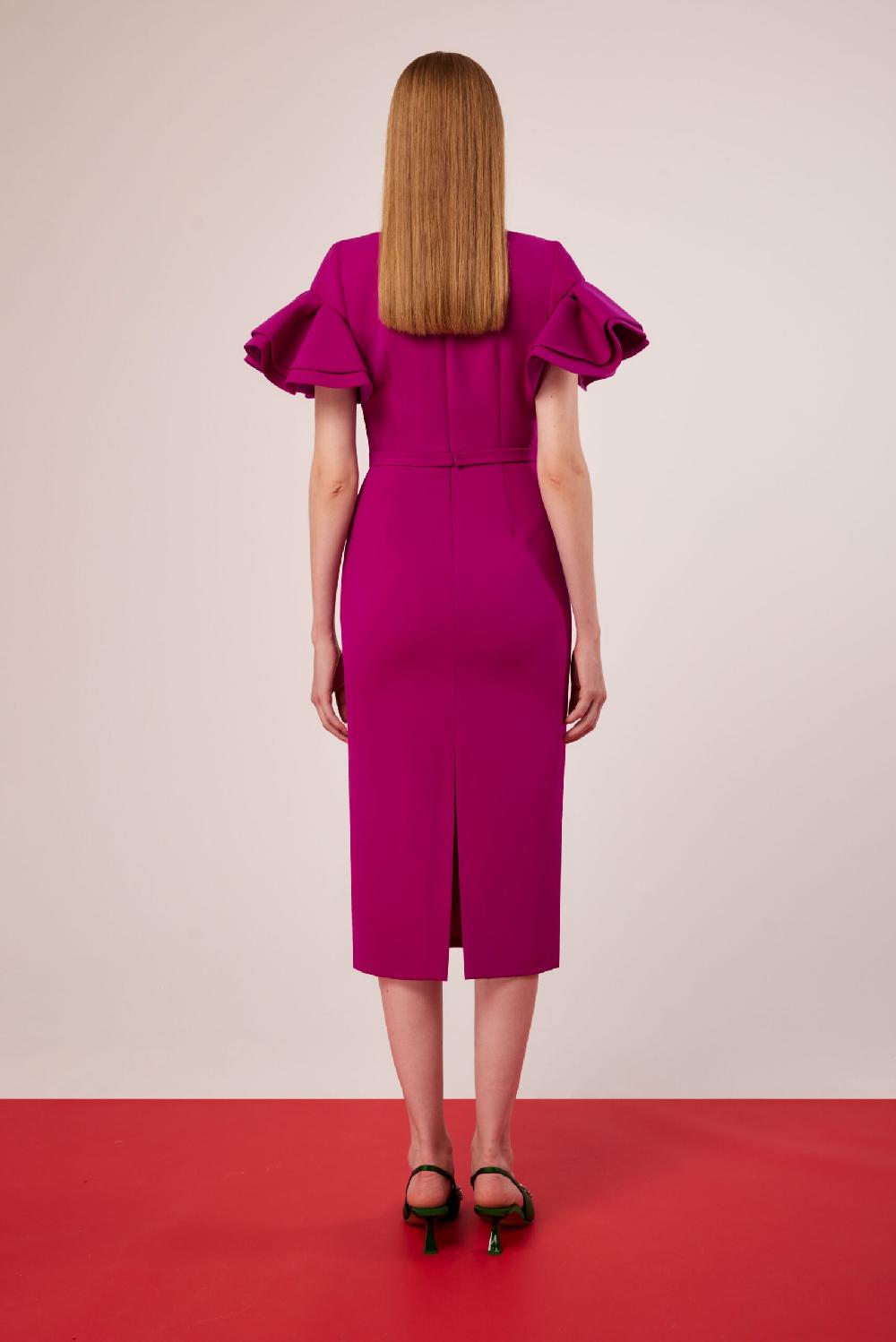 Carla ruiz Ref. 51512 Vestido mangas volantes Liquidación