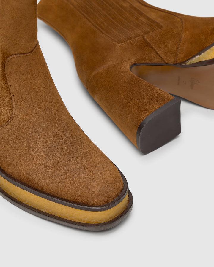 Castañer CASTAÑER | Tacón Cerrada Serraje CUERO BLUEBELL/186 – Castañer Rebajas top