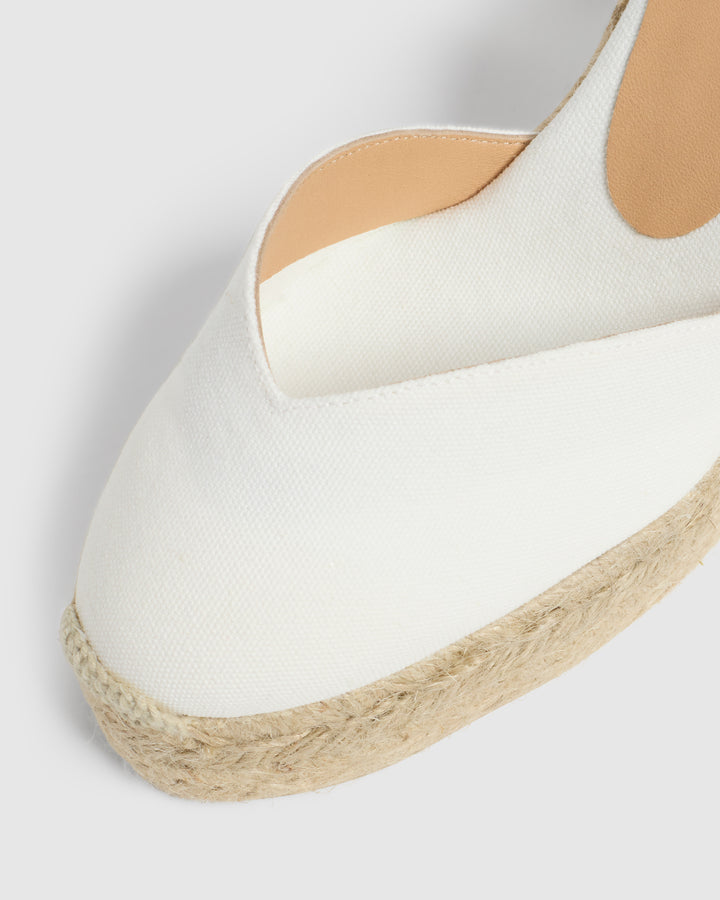 Castañer CASTAÑER ALPARGATAS CUÑA CHIARA BLANCO MUJER – Castañer Envío internacional gratuito