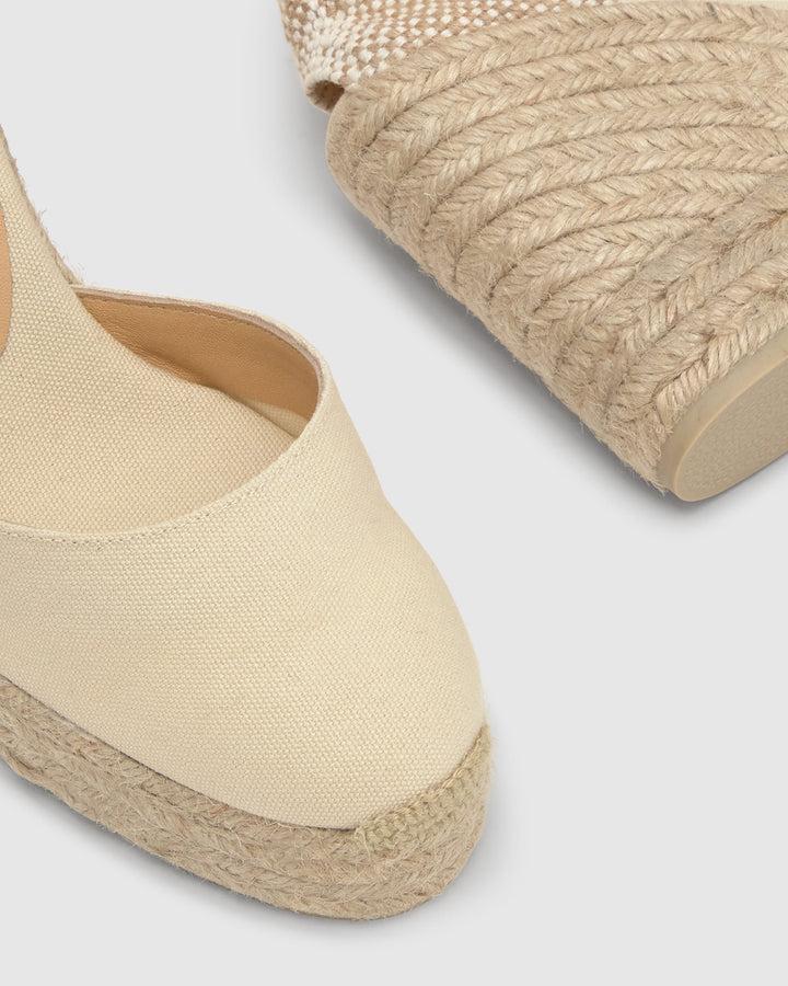 Castañer Calzado de Mujer estilo Pala Talon con Cuña de 11cm de altura | Castañer Ofertas especiales