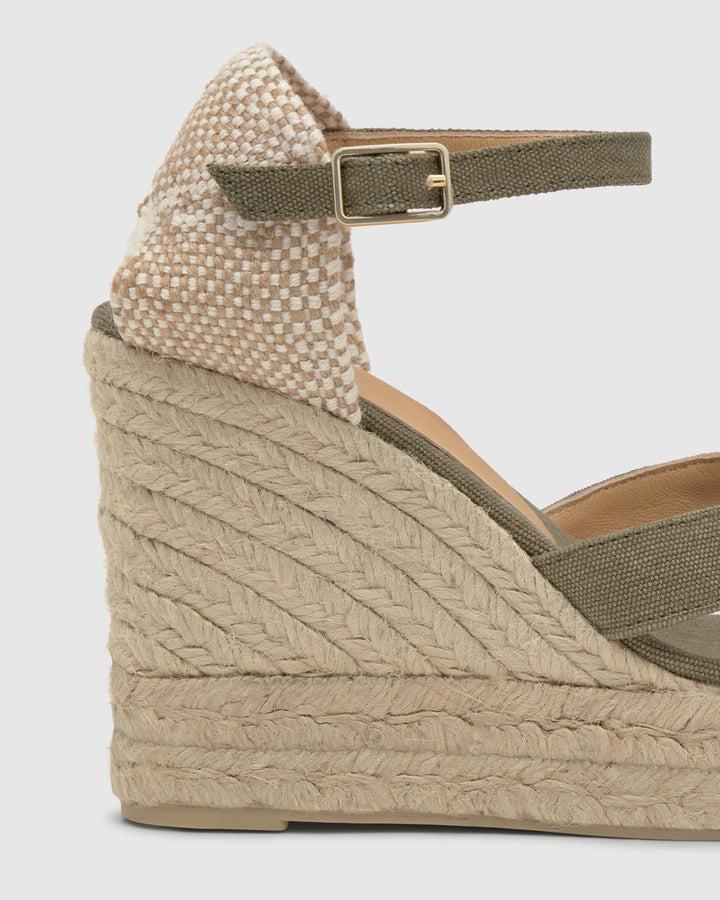 Castañer Alpargata de Mujer estilo Sandalia con Cuña de 11cm de altura | Castañer Rebajas baratas