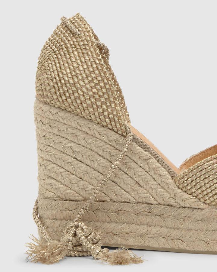 Castañer Alpargata de Mujer estilo Pala Talon con Cuña de 11cm de altura | Castañer Los más vendidos