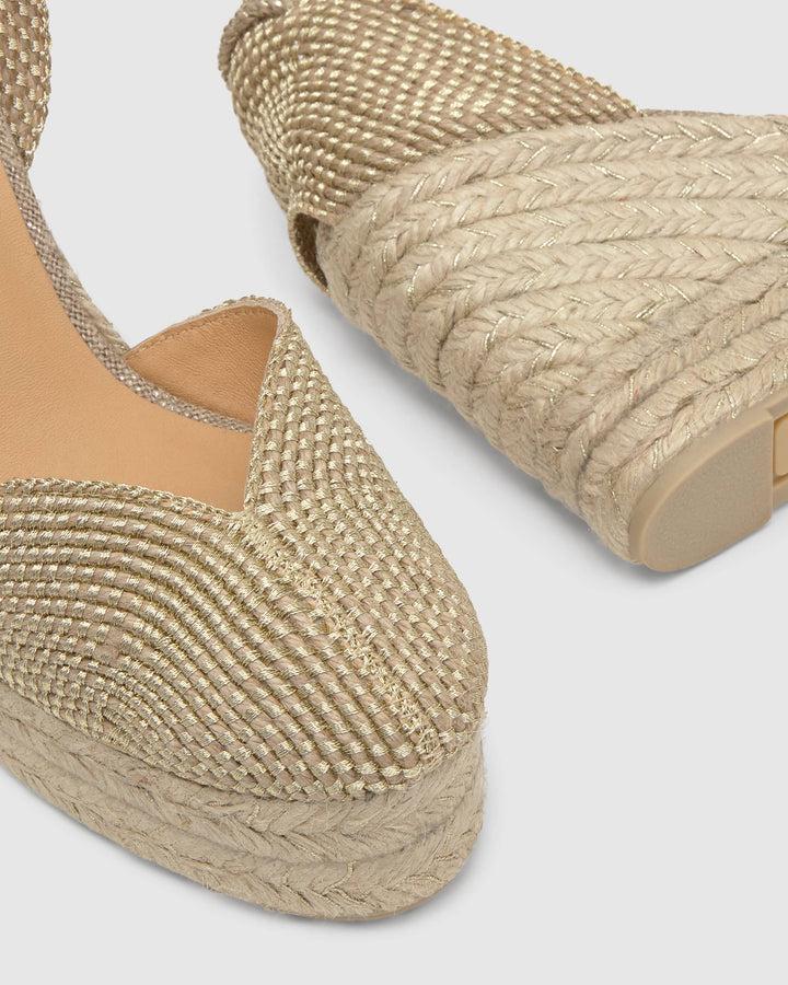 Castañer Alpargata de Mujer estilo Pala Talon con Cuña de 11cm de altura | Castañer Los más vendidos