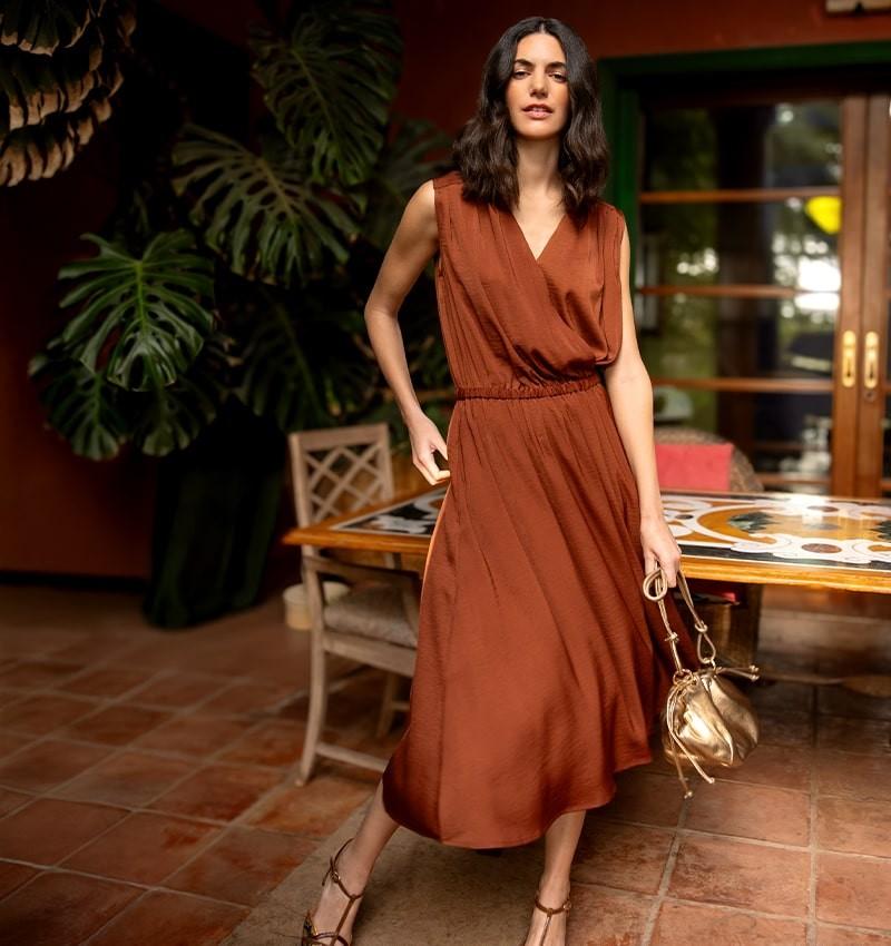 Chie mihara VESTIDO DAFNE MARRON Gran oferta