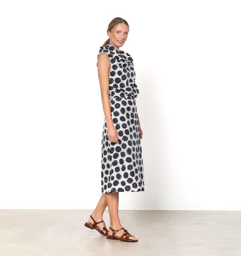 Chie mihara VESTIDO DAVITA BLANCO Y NEGRO Rebajas baratas