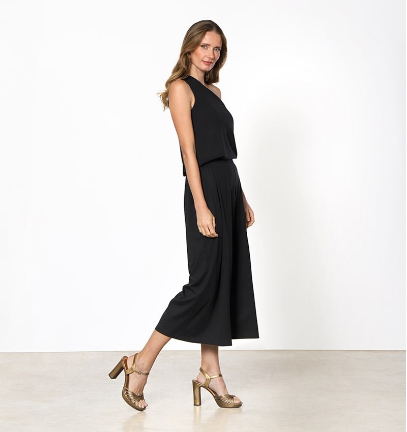 Chie mihara PANTALON PASTICHE NEGRO Envío internacional gratuito