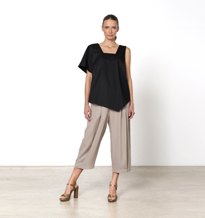 Chie mihara TOP TUNDE NEGRO Ahorra y exporta