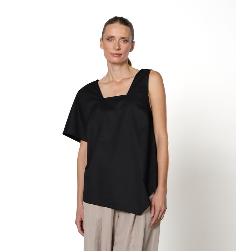 Chie mihara TOP TUNDE NEGRO Ahorra y exporta