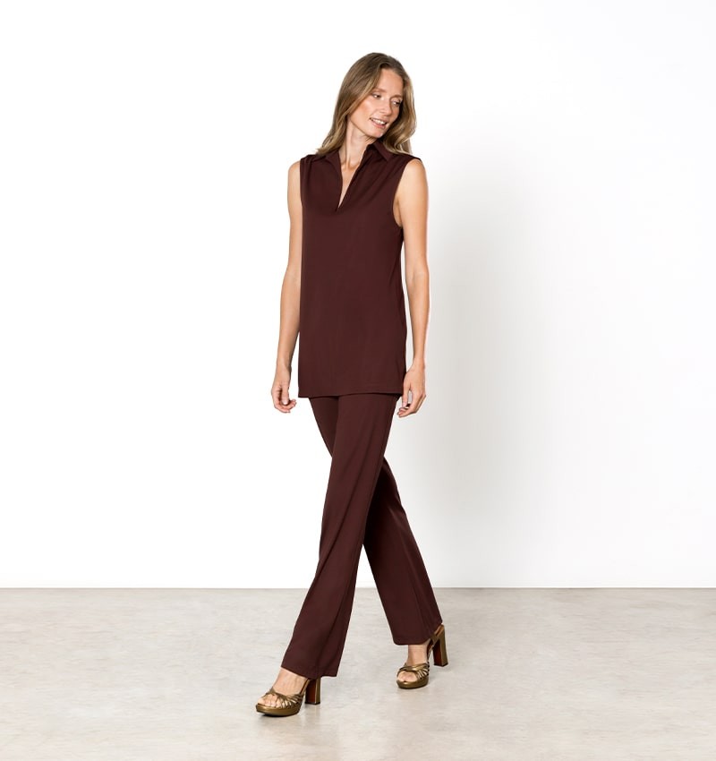 Chie mihara TOP TANJA MARRON Precio ultrabajo
