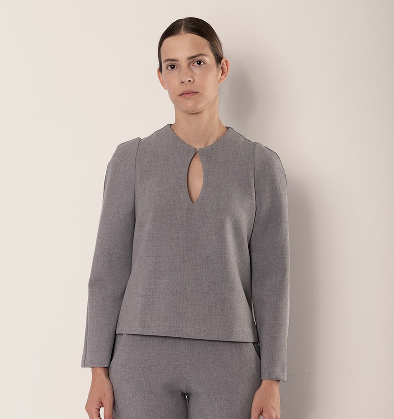 Chie mihara TOP BABI GRIS Rebajas