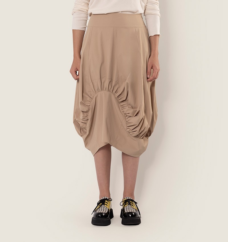 Chie mihara FALDA SKIM MARRON CLARO Venta caliente