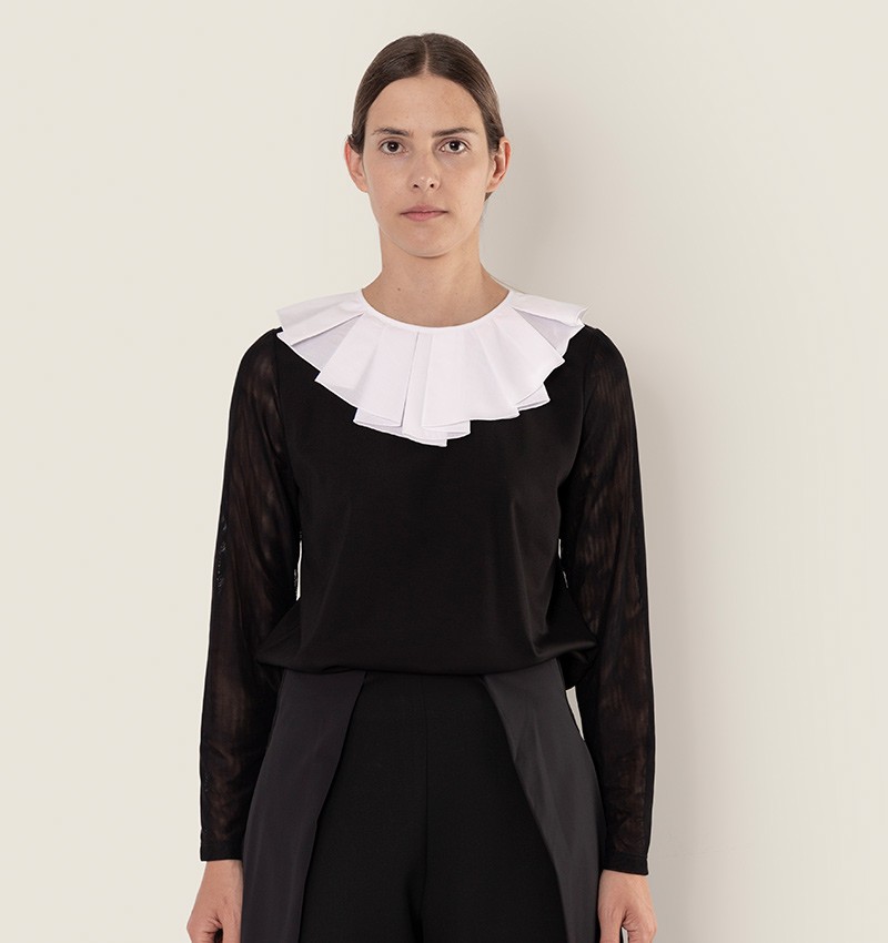 Chie mihara TOP BILONGA BLANCO Y NEGRO Rebajas baratas