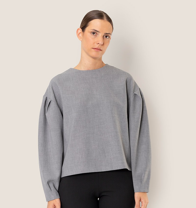 Chie mihara TOP BELINDA GRIS Rebajas de fábrica