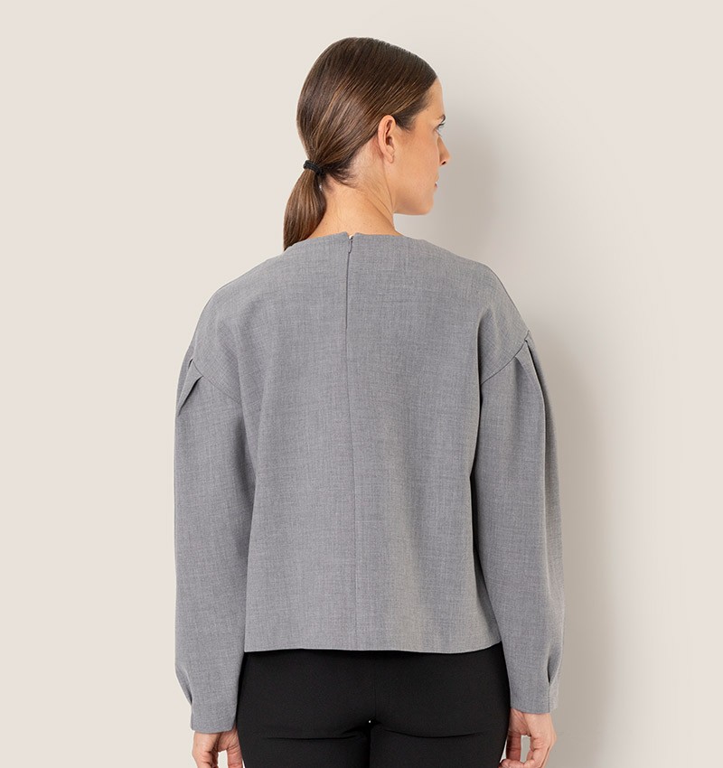 Chie mihara TOP BELINDA GRIS Rebajas de fábrica