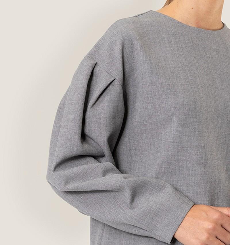 Chie mihara TOP BELINDA GRIS Rebajas de fábrica