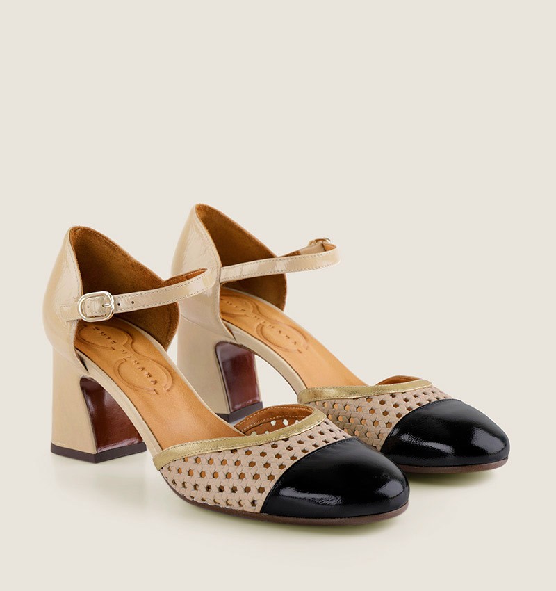 Chie mihara FIZA BLACK-NUDE Venta caliente