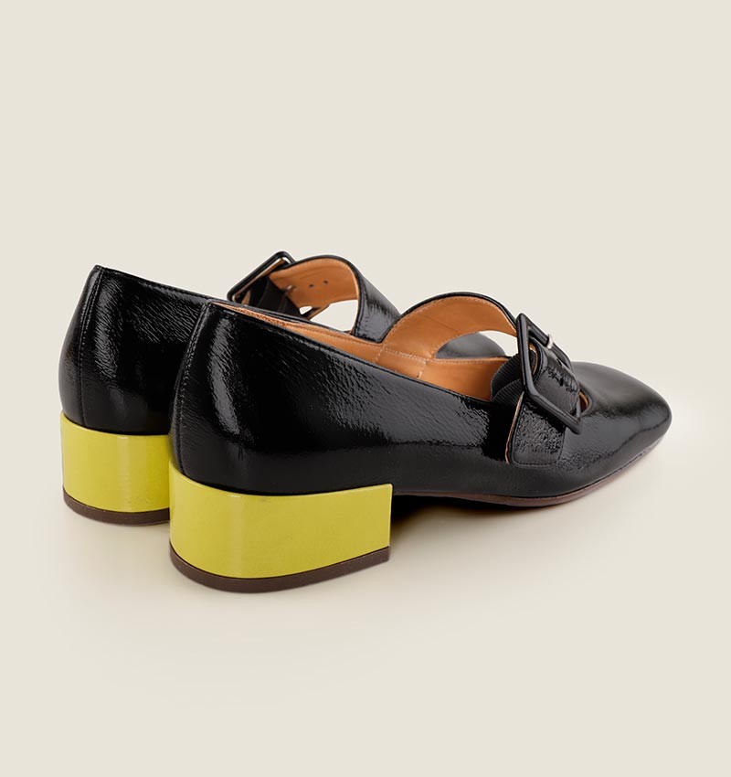 Chie mihara UNARI BLACK LIME Último día