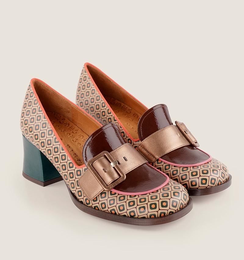 Chie mihara TEISIN BROWN GREEN Envío internacional gratuito