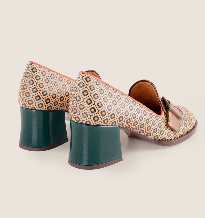 Chie mihara TEISIN BROWN GREEN Envío internacional gratuito