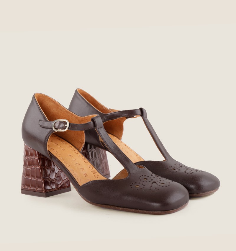 Chie mihara SYKA BROWN Outlet