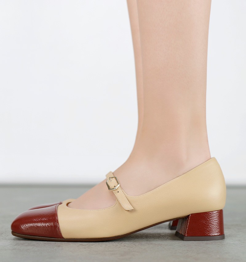 Chie mihara REGIA BEIGE TOP 10 Oferta especial