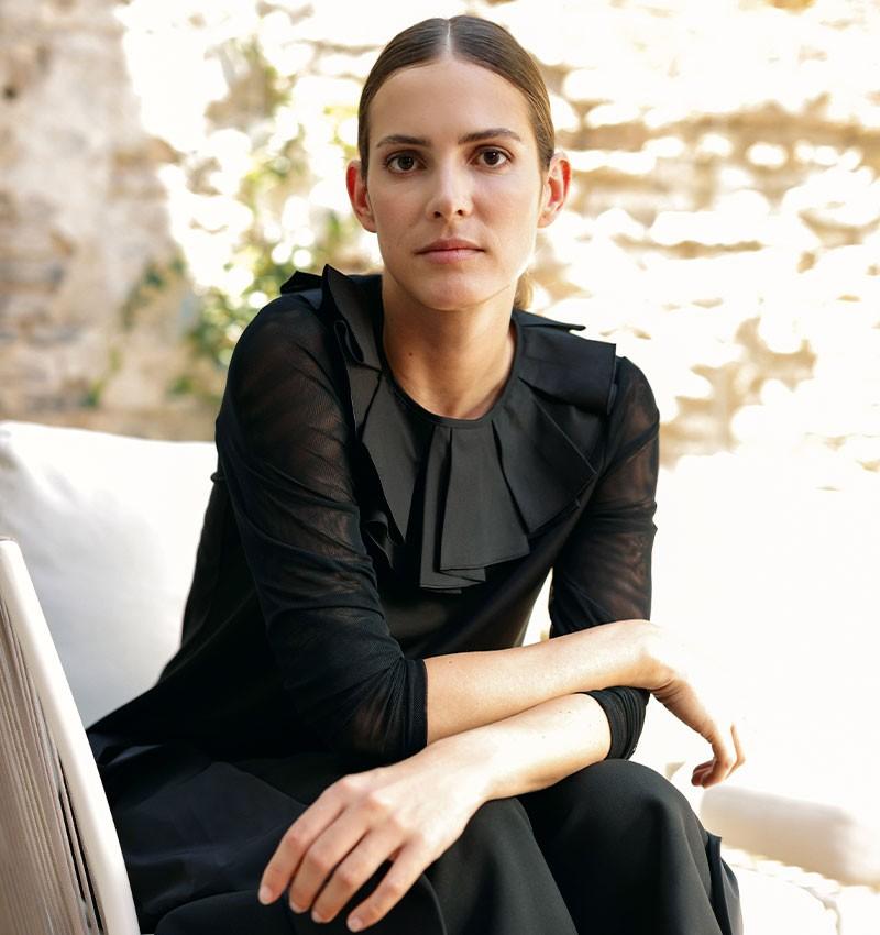 Chie mihara TOP BILONGA NEGRO Ofertas especiales