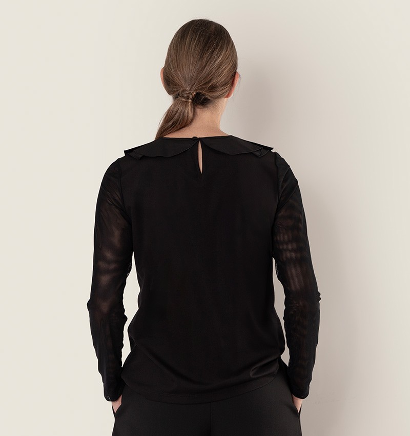 Chie mihara TOP BILONGA NEGRO Ofertas especiales