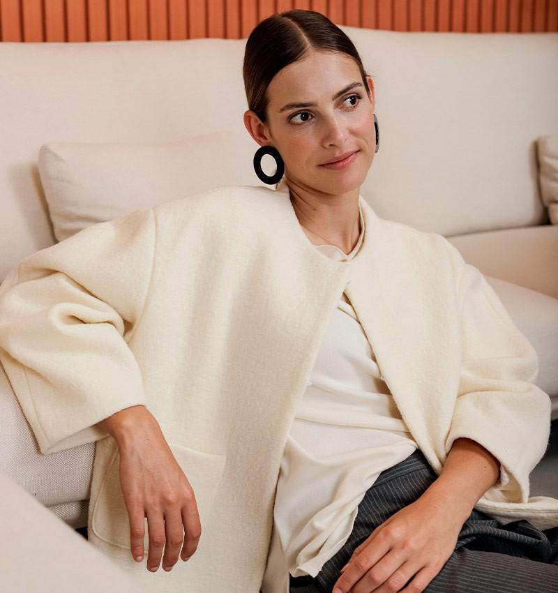 Chie mihara CHAQUETA CAMILA BLANCO Rebajas de fin de temporada