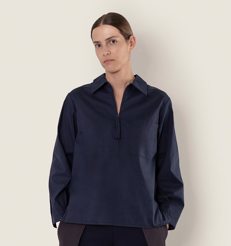 Chie mihara CAMISA BLANCHE AZUL MARINO Outlet online