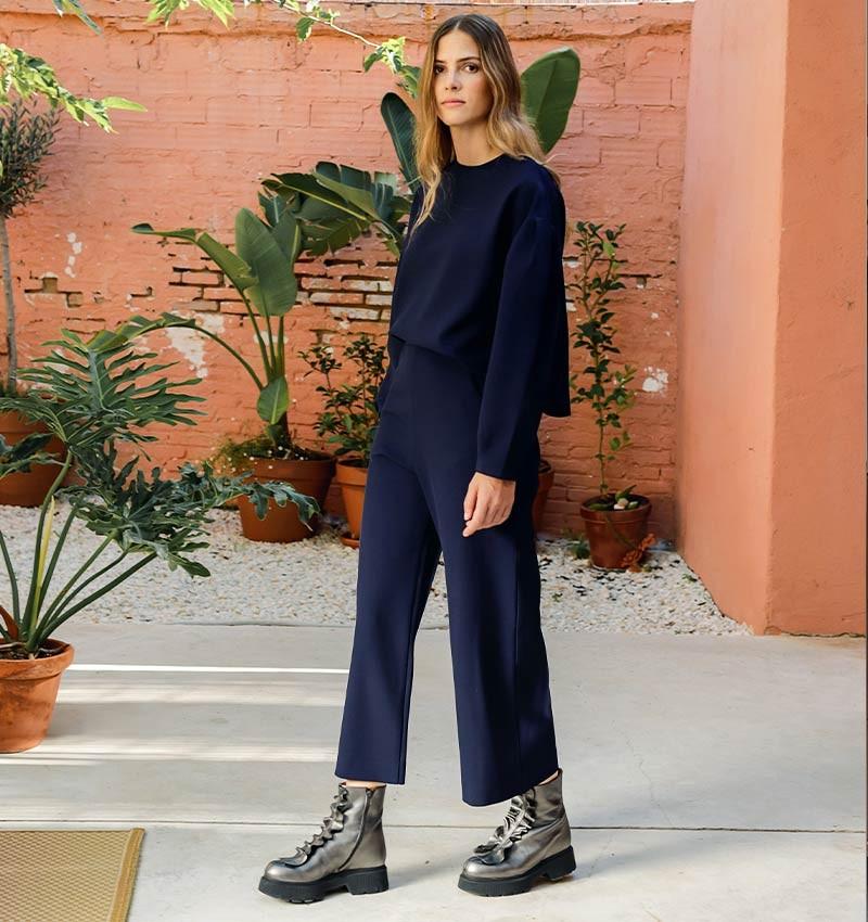 Chie mihara PANTALON PAMINA AZUL MARINO