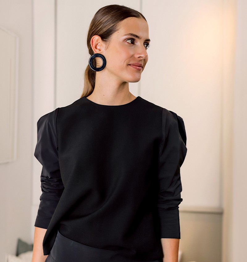 Chie mihara TOP BARLO NEGRO Ventas relámpago
